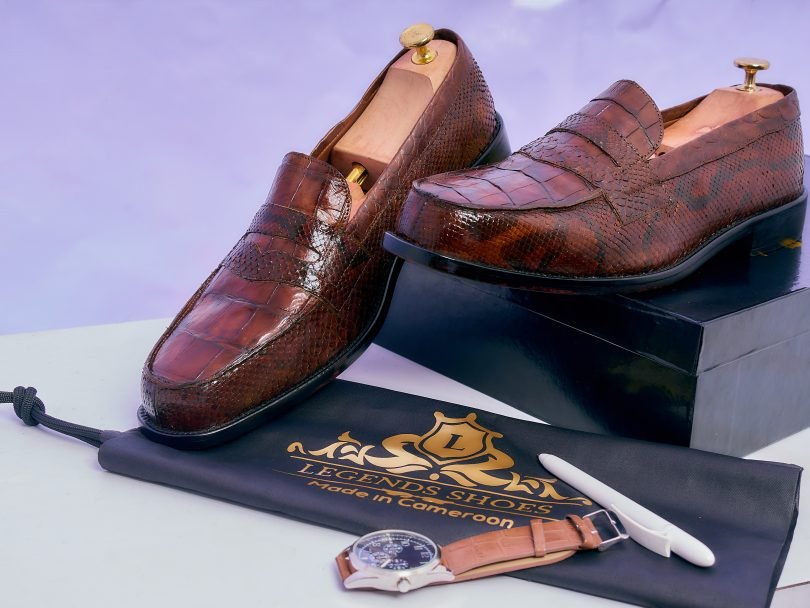 Legends Nile Crocodile Dwarf Python Combo Men's Classic Loafer – Image 3