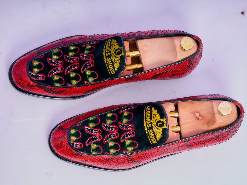 Toghu Ball Python Combo Men's Classic Loafers – Image 4