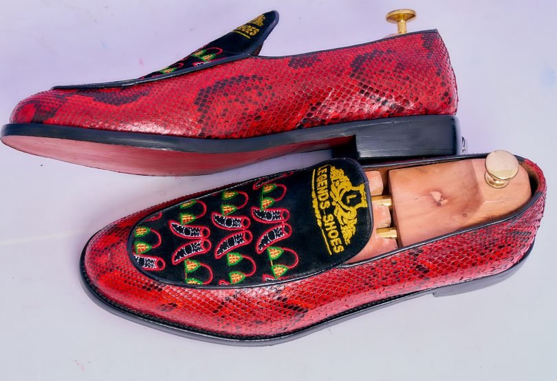 Toghu Ball Python Combo Men's Classic Loafers – Image 2
