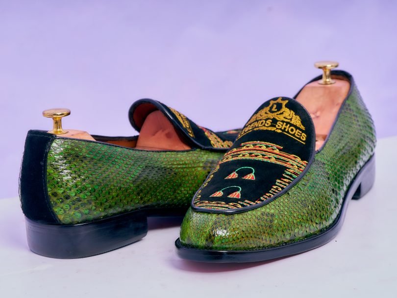 Toghu Dwarf Python Combo Men’s Classic Loafers – Image 2