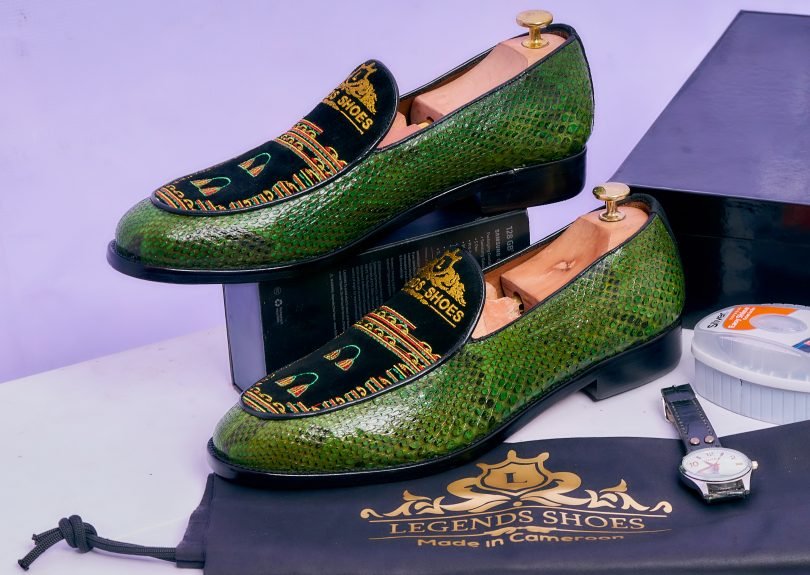 Toghu Dwarf Python Combo Men’s Classic Loafers