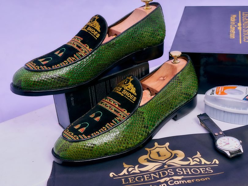 Toghu Dwarf Python Combo Men’s Classic Loafers – Image 3