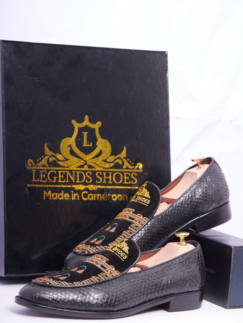 Toghu African Rock Python Combo Men’s Classic Loafer – Image 2