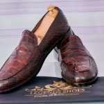 Dwarf Crocodile Ball Python Combo Men’s Classic Loafer