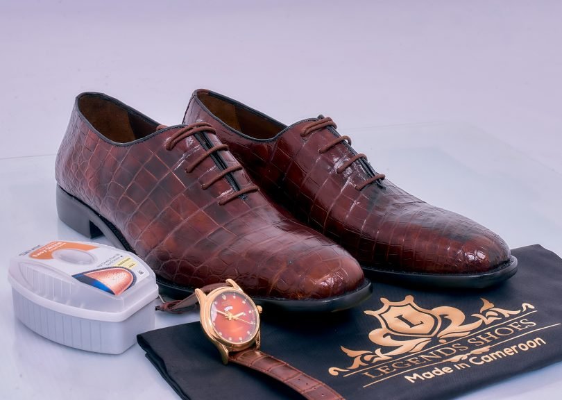 Desert Crocodile Full Grain Leather Oxford Classic Shoe – Image 2