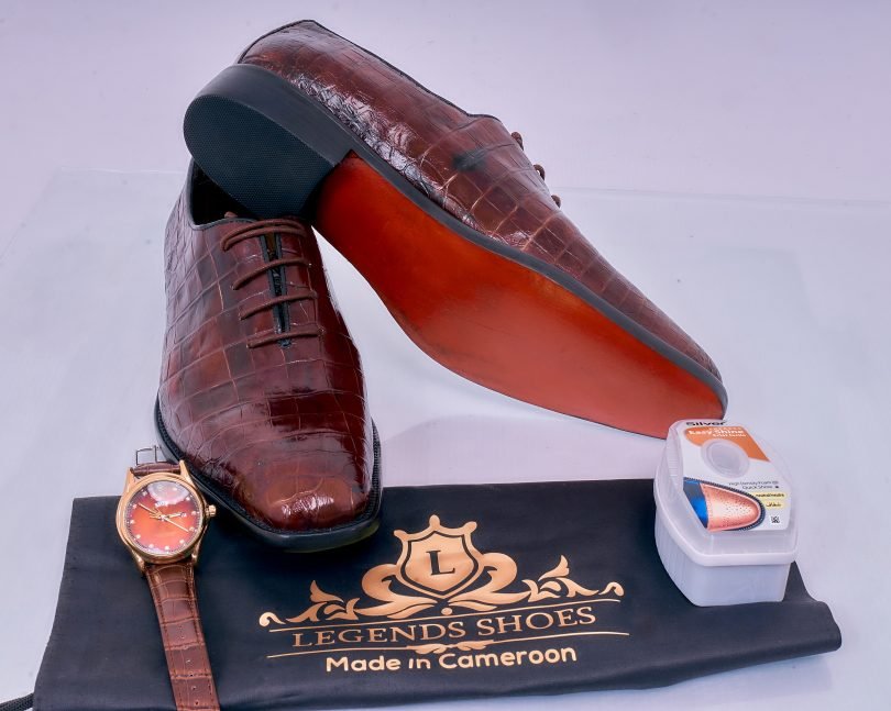 Desert Crocodile Full Grain Leather Oxford Classic Shoe – Image 3