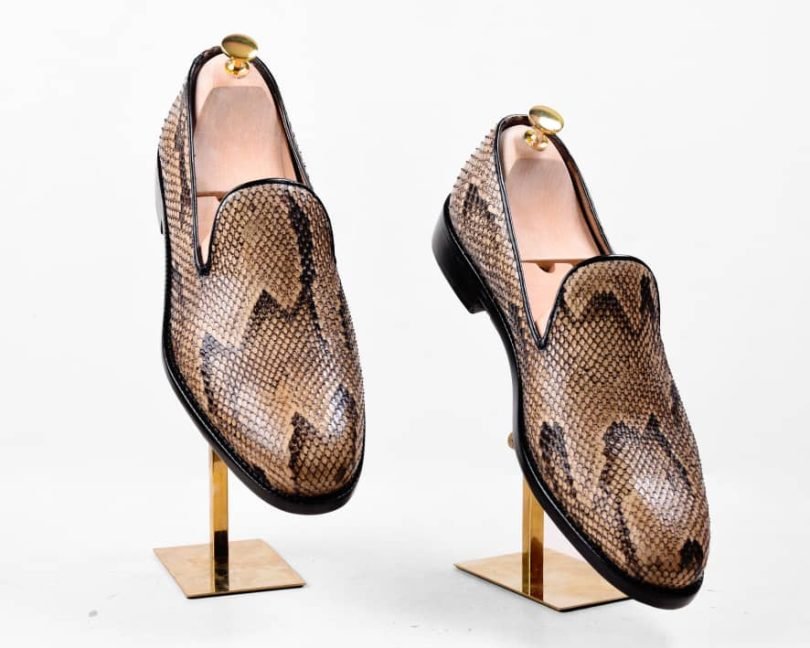 Grey Southern Rock Python Loafer Men’s Shoe