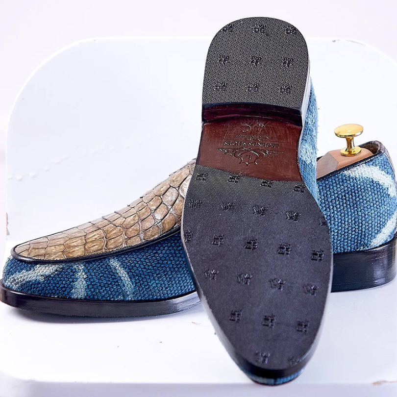 Legends Ndop American Alligator Rainbow Men’s Classic Loafers – Image 3