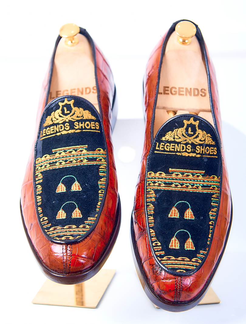 Toghu Nile Crocodile Combo Classic Men's Loafers – Image 4