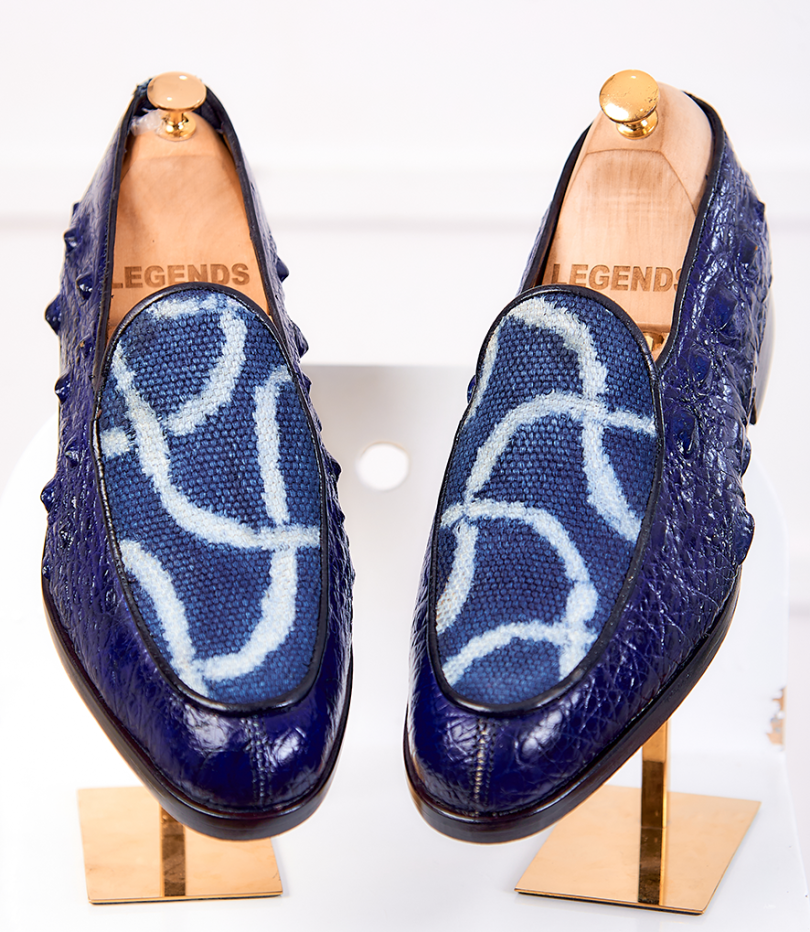 Blue Ndop Salt Water Crocodile Combo Classic Loafers – Image 3