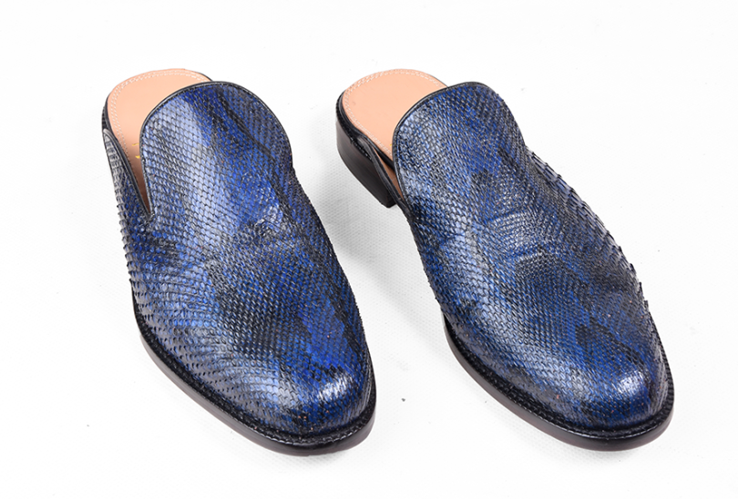 Legends Blue Southern Rock Python Men's Slippers