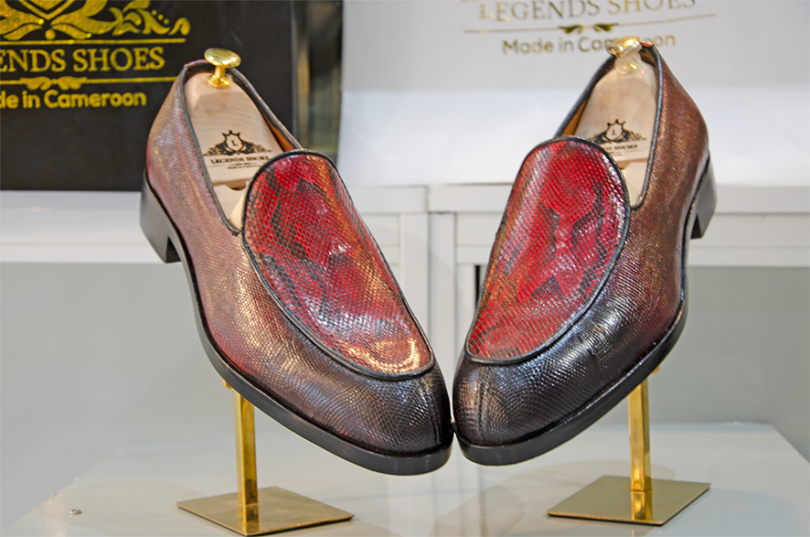 Legend red iguana lizard Ball Python combo classic loafers – Image 2