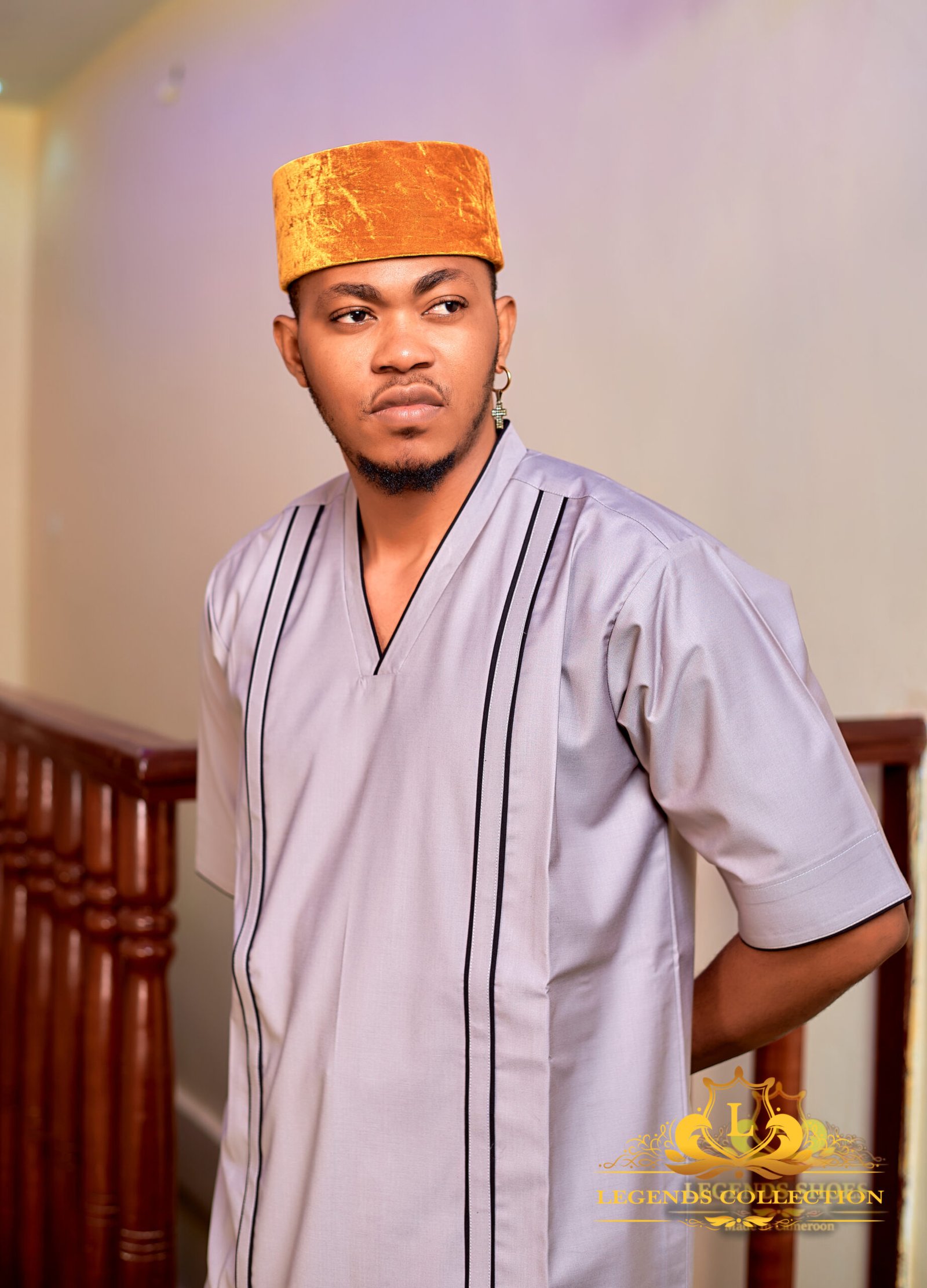 Men's saillon set, light gray color – Image 7