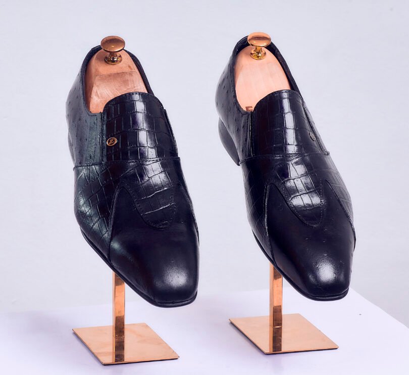 🔥 Classic Black Elegance – Artificial Leather Shoes 👞✨