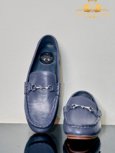 🔥 Premium Grey Moccasin with Stylish Bracelet – 100% Artificial Leather