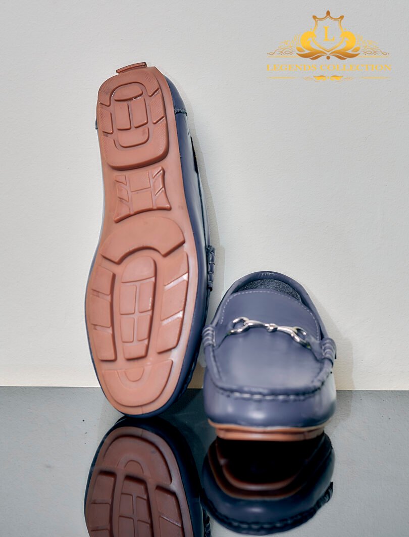🔥 Premium Grey Moccasin with Stylish Bracelet – 100% Artificial Leather – Image 2