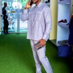 Senator men's gray two-pocket set